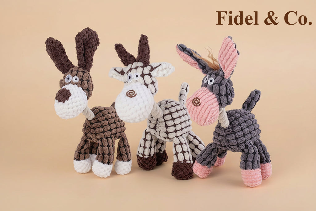 Jouet "Squeaky" en Velours Côtelé (3eme à -50%)