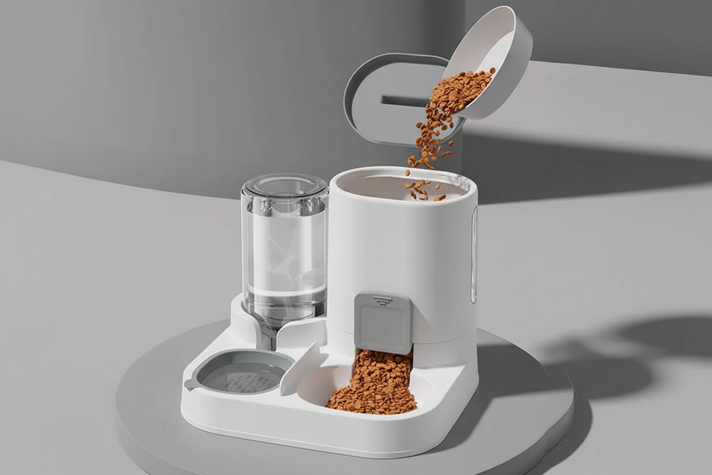 Distributeur 2-en-1 Chat (Eau & Croquettes)