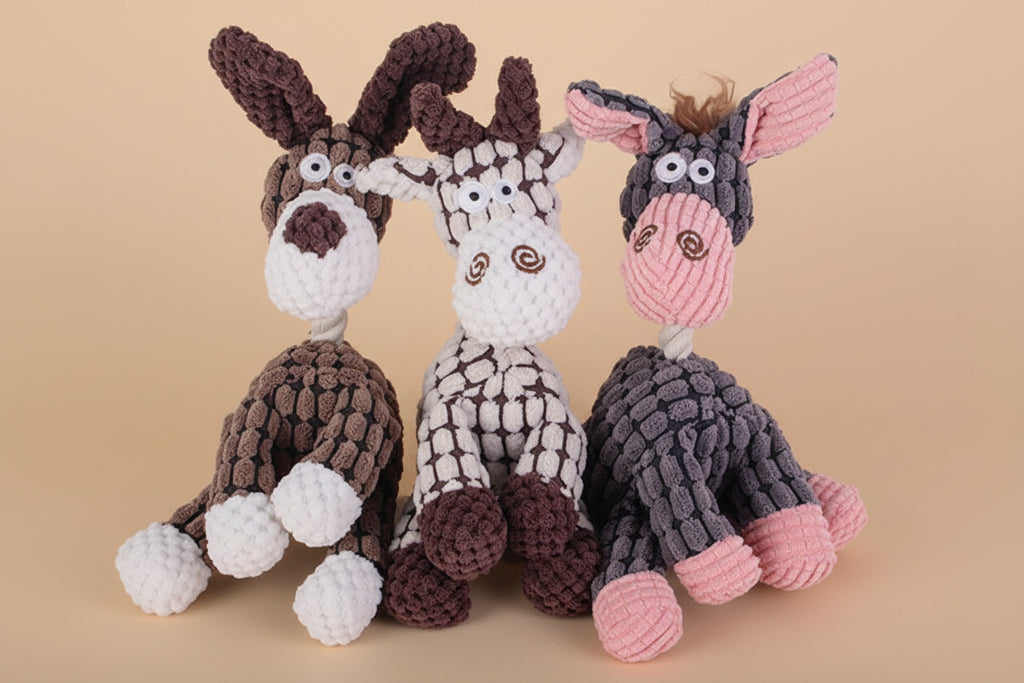 Jouet "Squeaky" en Velours Côtelé (3eme à -50%)